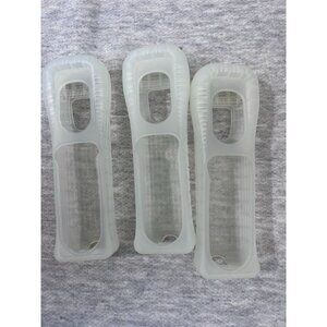 Wi Skins LOT OF 3 Nintendo Wii Silicone Protective Skin Case Cover  T26
